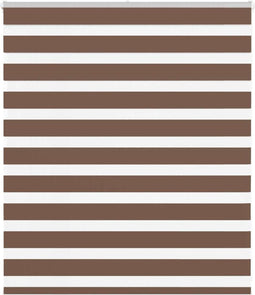 vidaXL - Zebra - rolgordijn - 120x100 - cm - stofbreedte - 115,9cm - polyester - bruin