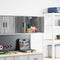 vidaXL - Garage - wandkast - bewerkt - hout - grijs - Sonoma