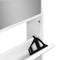 vidaXL Schoenenkast met spiegel 4-laags 63x17x134 cm hoogglans wit