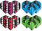 Peter Wright - Accessory Pack - 4 sets flights 4 sets nylon shafts aluminium shafts (1 pack)