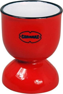 CABANAZ - eierdop, keramiek, EGG CUP, rood