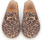 PS Poelman ODETTE - Loafer - Suede met luipaardprint - Bruin