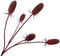 Silk-ka Kunstbloem-Zijde Distel Rood 102 cm