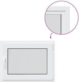 vidaXL - Kelderraam - "RISOR" - 80x70 - cm - draai-kiep - DIN - rechts - wit