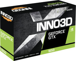 INNO3D GeForce GTX 1650 - Grafische kaart - 4 GB GDDR6 - 7680 x 4320 Pixels