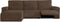 Hoes voor chaise longue met korte armleuning links Eysa JAZ Bruin 120 x 120 x 360 cm