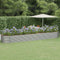 vidaXL - Plantenbak - 584x140x68 - cm - gepoedercoat - staal - zilverkleurig