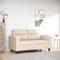vidaXL - Tweezitsbank - 120 - cm - microvezelstof - beige