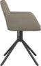 vidaXL - Eetkamerstoelen - draaibaar - 2 - st - fluweel - lichtgrijs