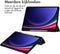 imoshion Tablet Hoes Geschikt voor Samsung Galaxy Tab S10 Plus / Tab S9 FE Plus / Tab S9 Plus - imoshion Trifold Hardcase Bookcase - Zwart /Zwart