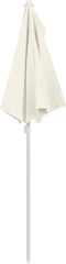 vidaXL - Parasol - half - met - paal - 180x90 - cm - bordeauxrood