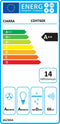 CIARRA CDHT60X wandkap - 60 cm - 650 m3/h - Inox - Klasse A++