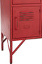 J-Line kast 9 Laden - metaal - rood