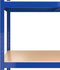vidaXL - Opbergrekken - 3 - st - 5-laags - staal - en - bewerkt - hout - blauw