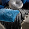 Dutch Decor - CODY - Plaid 150x200 cm - fleece deken met sherpa voering - Charcoal Gray - antraciet
