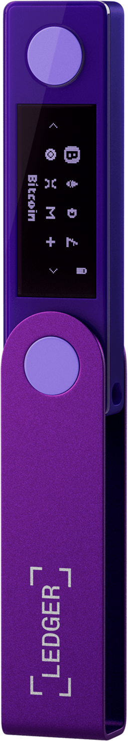 Ledger Nano X - Hardware Wallet - Beveilig je crypto en NFT's - Paars