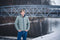 Hannah Winterjas Tiago Heren Polyamide Grijs Maat S