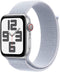 Apple Watch SE (2024) - Smartwatch - GPS + Cellular - 44mm - Zilver (Blauw)