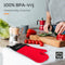 KitchenLove Siliconen Ovenwanten - Hittebestendig tot 350 °C - EN407 Gecertificeerd - Rood (2 stuks)