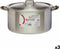 Kookpot met Deksel Zilverkleurig Aluminium 15 L (3 Stuks)