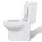 vidaXL - Toilet - hoekmodel - keramisch - wit