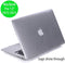 Lunso Geschikt voor MacBook Pro 13 inch (2012-2015) cover hoes - case - Glanzend Transparant