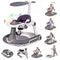 Coast 6-in-1 Babywalker - Activiteitencentrum - Verstelbaar - Muziek - Verlichting - Schommel -