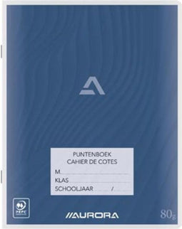 Aurora Puntenboek - Evaluatie schrift - 165 x 210mm - A5 - 64 Bladzijden