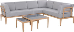 Beliani RIMA - Loungeset - Bruin - Aluminium