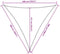 vidaXL - Zonnezeil - 160 - g/m² - 5x5x5 - m - HDPE - rood
