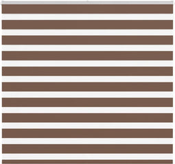 vidaXL - Zebra - rolgordijn - 155x150 - cm - stofbreedte - 150,9cm - polyester - bruin