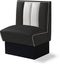 Bel Air Dinerbank Single Booth HW-70 Zwart