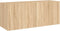 vidaXL - Tv-wandmeubel - met - LED-verlichting - 100x35x41 - cm - sonoma - eiken