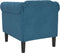 vidaXL Fauteuil fluweel blauw