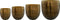 Ter Steege Bloempot Metaal Brons-Goud D 30 cm H 28 cm Opening 25.5 cm