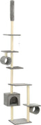 vidaXL - Kattenkrabpaal - met - sisal - krabpalen - 260 - cm - beige
