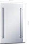 vidaXL - Badkamerspiegel - LED - met - schap - 60x80 - cm