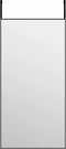 vidaXL - Deurspiegel - 40x80 - cm - glas - en - aluminium - zwart
