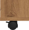 vidaXL - Rolkast - 60x53x72 - cm - bewerkt - hout - artisanaal - eikenkleurig
