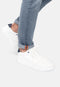 PS Poelman GABA Heren sneakers - Chunky zool 3.5 cm - Wit met blauw (43)