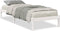 vidaXL - Bedframe - extra - lang - zonder - matras - grenenhout - wit - 80x210 - cm