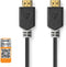 Nedis - Premium High Speed HDMI-Kabel - 4K@60Hz 18 Gbps 2.00 m Antraciet