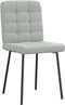 vidaXL - Eetkamerstoelen - 2 - st - fluweel - lichtgrijs
