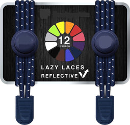 Premium Lazy Veters Elastische veters met snelsluiting zonder strikken Snelvetersysteem met reflectoren voor sport, marathon, triatlon, kinderen, senioren