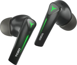 TOZO Gaming Pods Headset True Wireless Stereo (TWS) In-ear Gamen USB Type-C Bluetooth Zwart