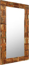 vidaXL - Wandspiegel - 60x90 - cm - massief - gerecycled - hout