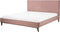 BAYONNE - Tweepersoonsbed - Roze - 180 x 200 cm - Fluweel