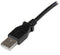 Startech.com USB 2.0 A naar linkshoekige B-kabel - 2 m - M/M - Zwart