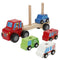 Autotransporter en Wagen 25 x 13 x 6 cm (6 Stuks)