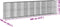 vidaXL - Schanskorf - 800x100x200 - cm - gegalvaniseerd - ijzer - zilverkleurig